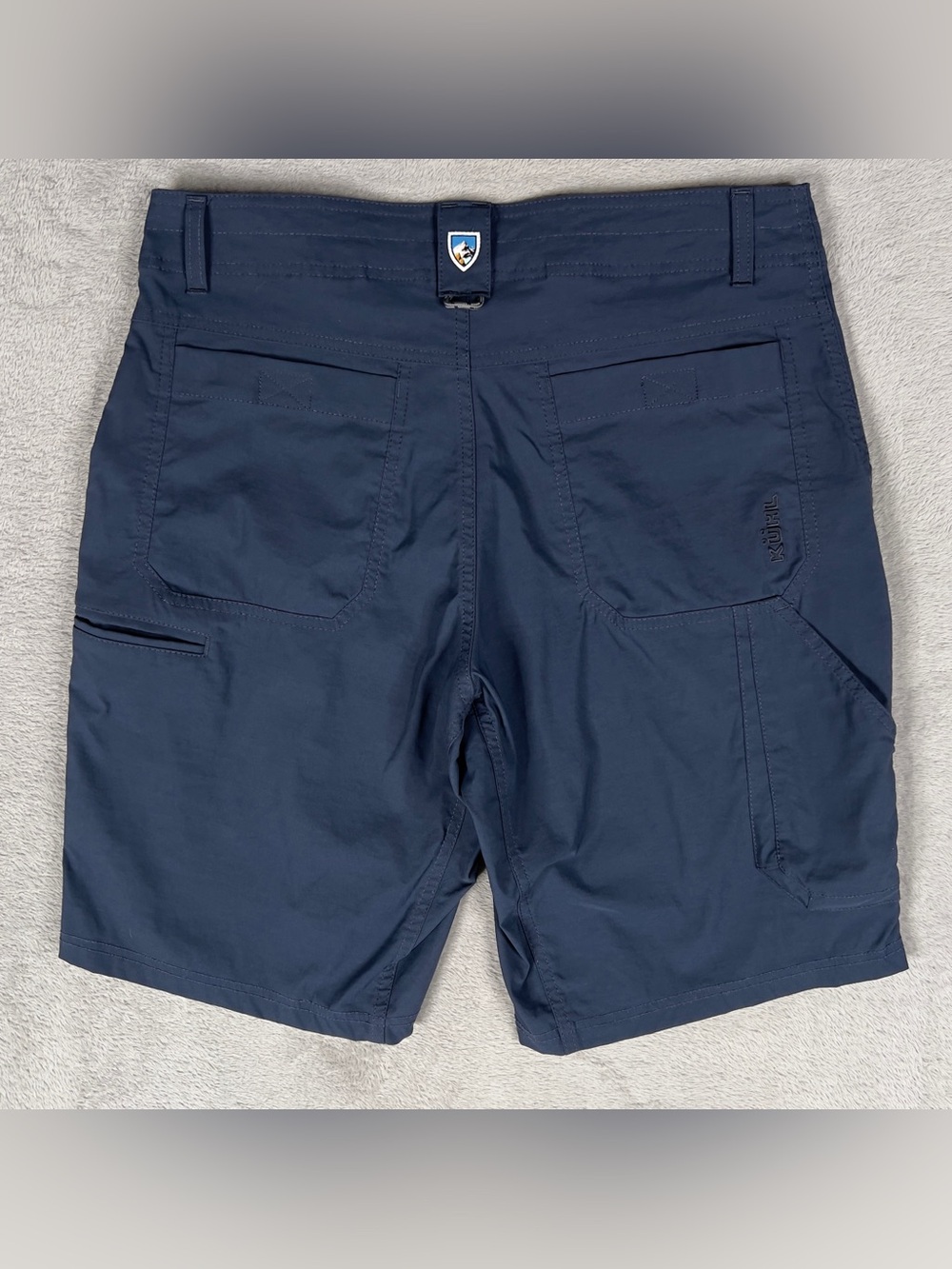 Kuhl Renegade Shorts Men's 33 Blue Cargo Technical Hiking Outdoor 10" 5121 - Picture 7 of 11